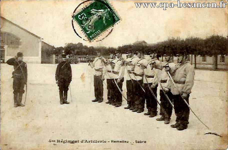 4me Régiment d'Artillerie - Remettez Sabre
